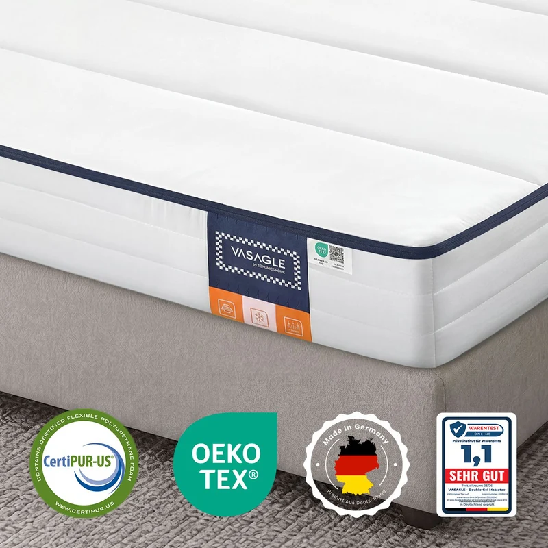 Einzelmatratze aus Gel-Memory-Schaumstoff