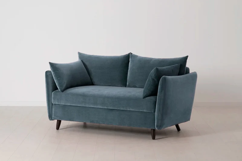 Model 08 Zweisitzer-Schlafsofa , Wasserblau