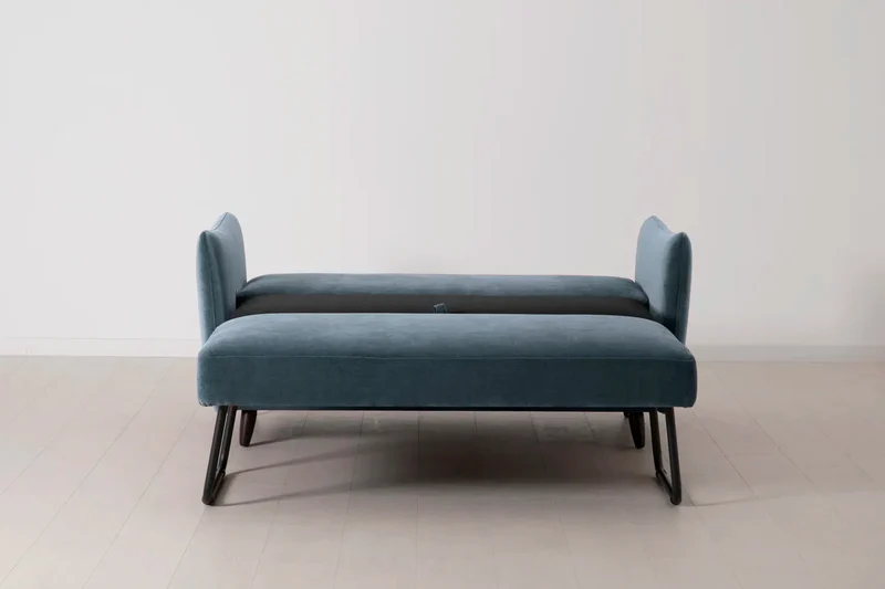 Model 08 Zweisitzer-Schlafsofa , Wasserblau