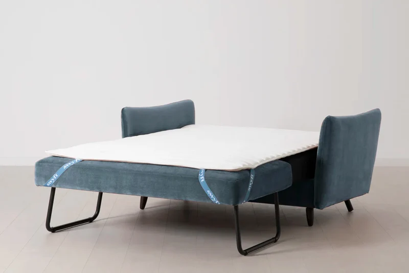 Model 08 Zweisitzer-Schlafsofa , Wasserblau