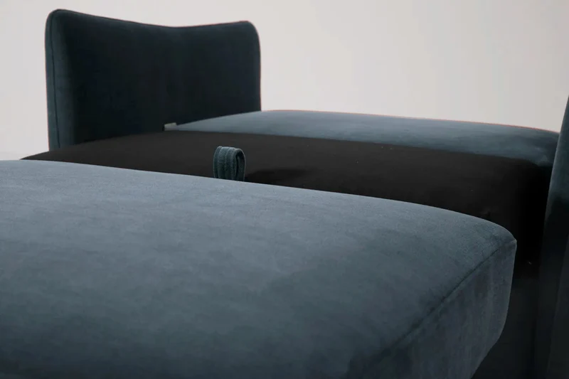 Model 08 Zweisitzer-Schlafsofa , Wasserblau