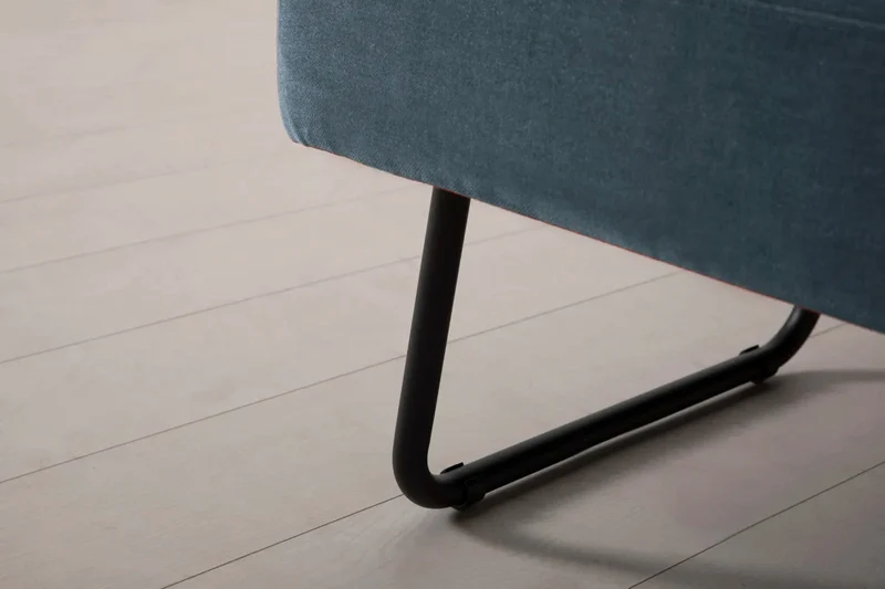 Model 08 Zweisitzer-Schlafsofa , Wasserblau