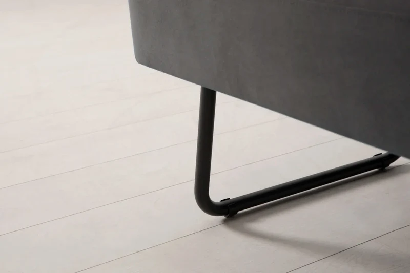 Model 08 Zweisitzer-Schlafsofa , Dunkelgrau