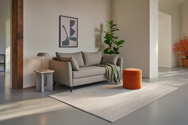 Model 08 Zweisitzer-Schlafsofa , Schattengrau