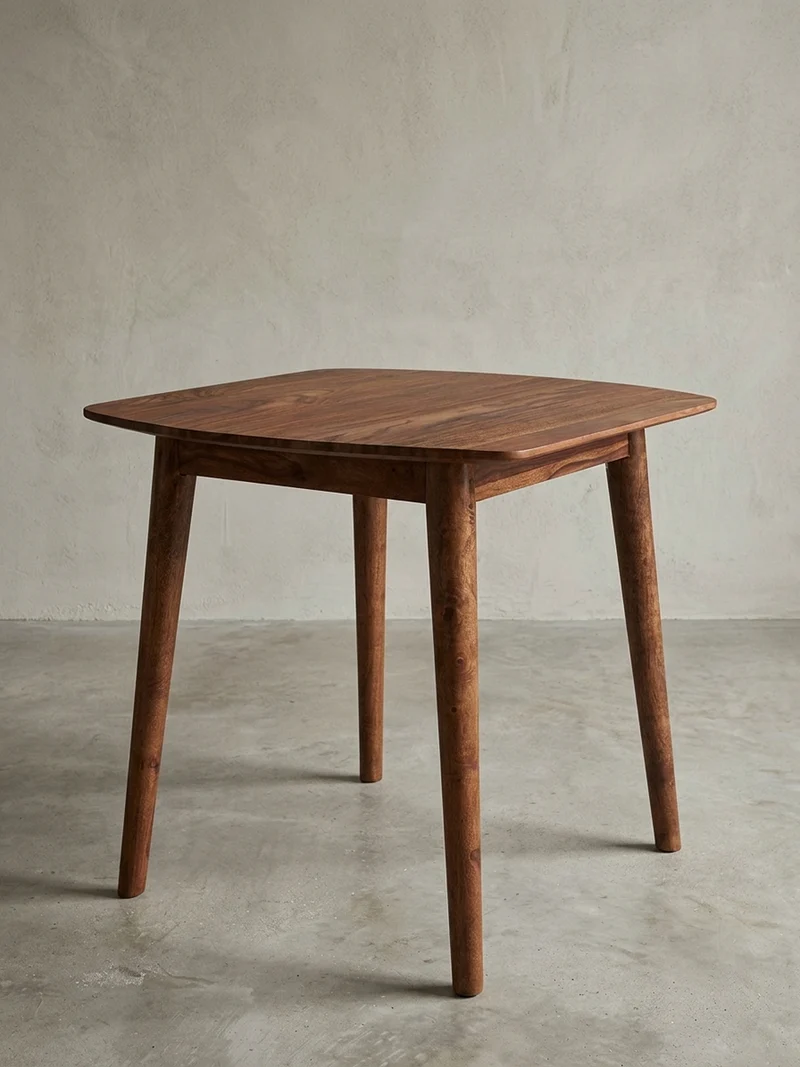 Esszimmertisch – Massivholz Braun 80x80 cm Landhausstil robust