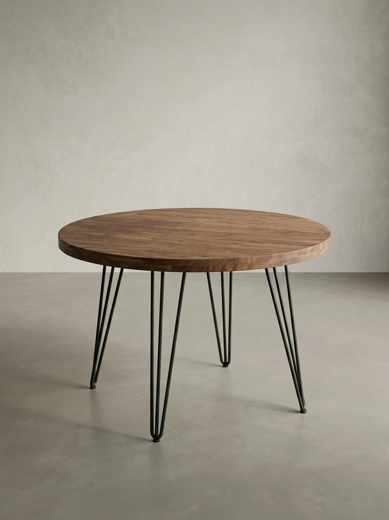 Esszimmertisch – Rund Massivholz 120 cm Landhausstil