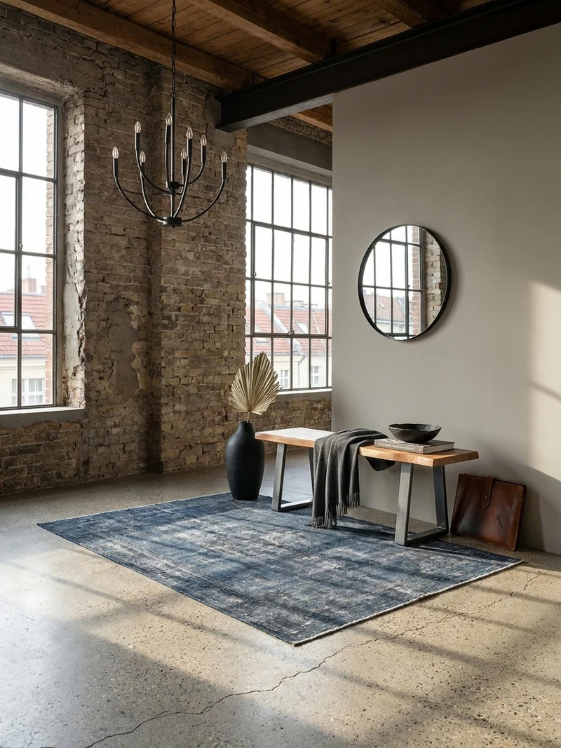 Garderobenbank Massivholz Metall Baumkante