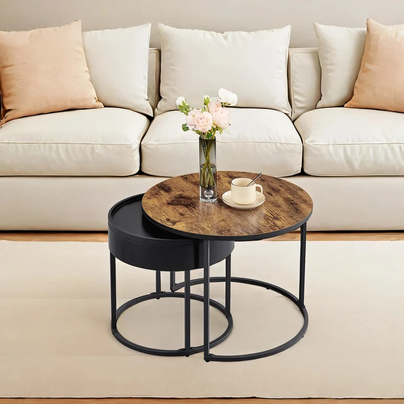 Couchtisch rund 2er Set