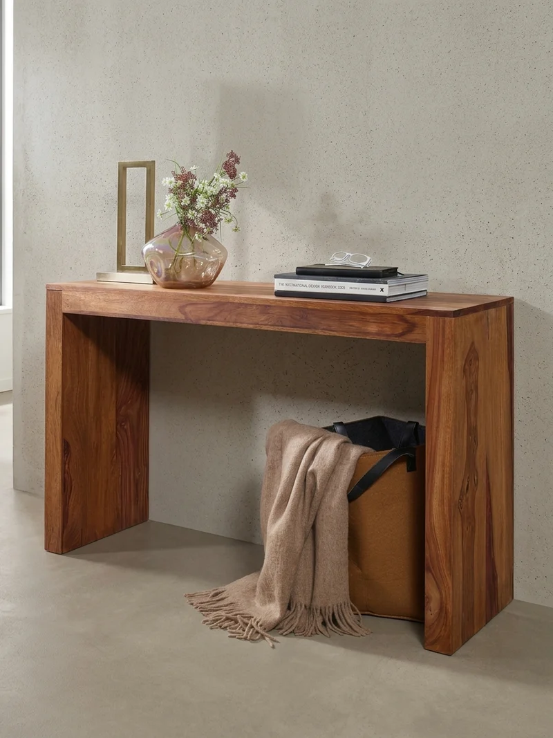 Konsolentisch – Massivholz, platzsparend, Landhausstil, stabiles Gestell