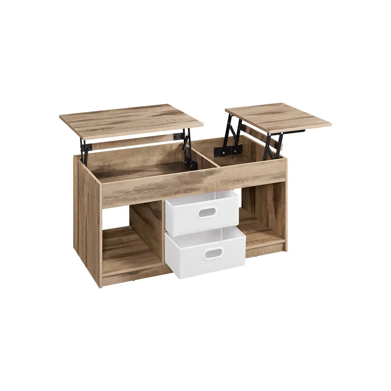 Couchtisch mit 2 Schubladen und Fächern