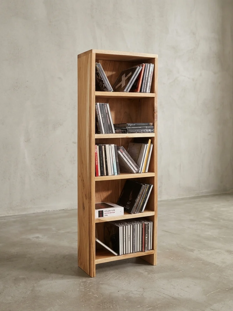 CD-Regal Massivholz Pflegeleicht 90cm