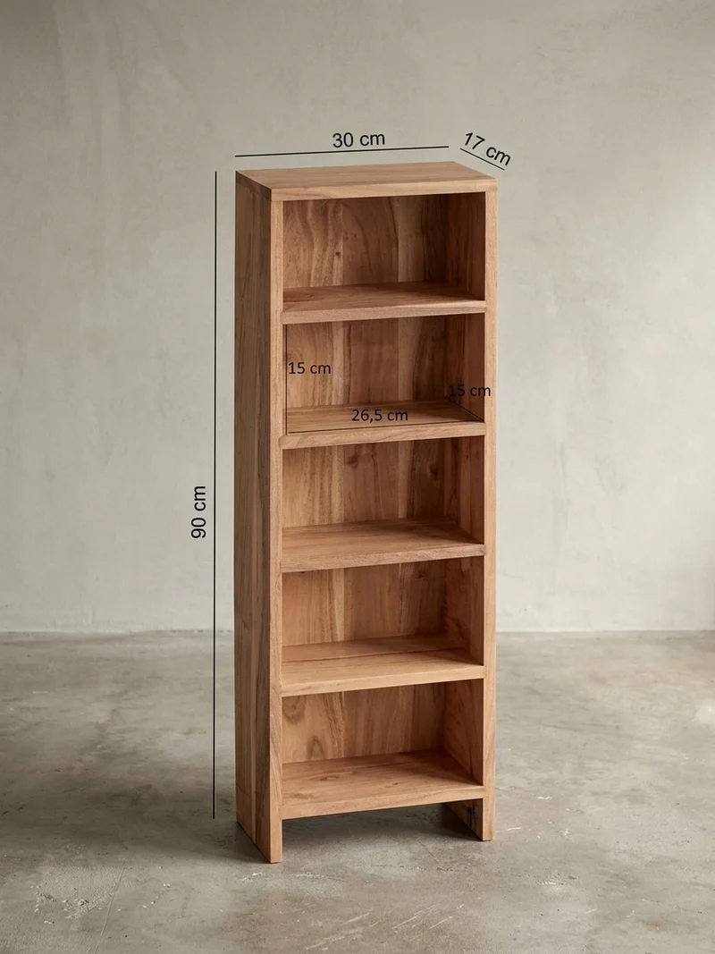 CD-Regal Massivholz Pflegeleicht 90cm