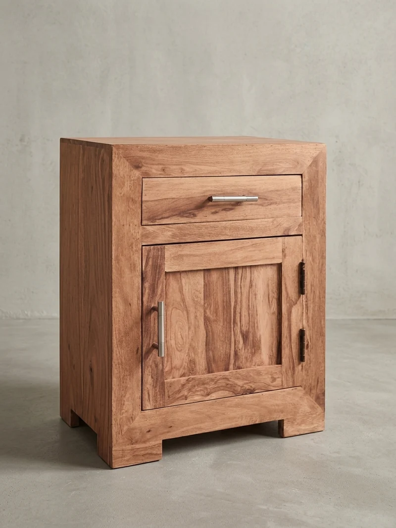 Nachttisch Massivholz Schublade Tür Landhausstil
