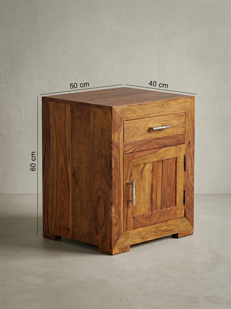 Nachttisch Massivholz Schublade Tür Landhausstil