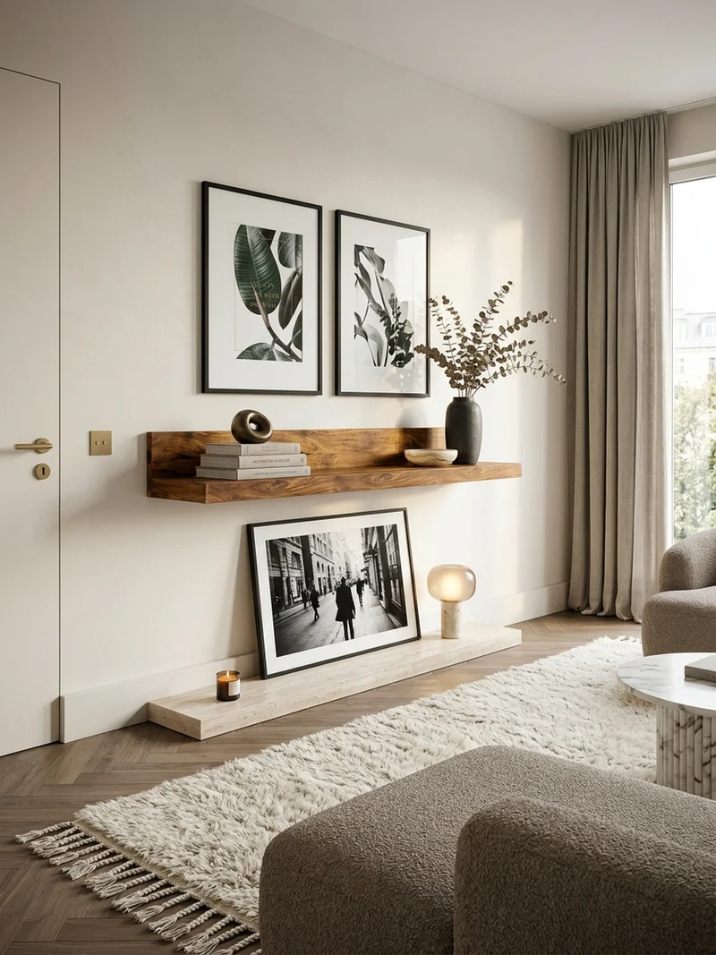 Wandregal Massivholz Flexibles Design Landhausstil