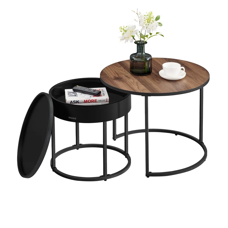 Couchtisch rund 2er Set