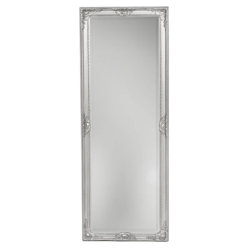 Spiegel LEANDOS barock silber-antik 180x70cm Holzrahmen