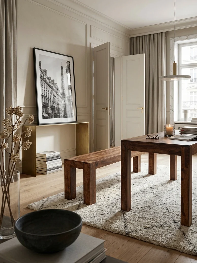 Sitzbank Massivholz Landhausstil handgefertigt