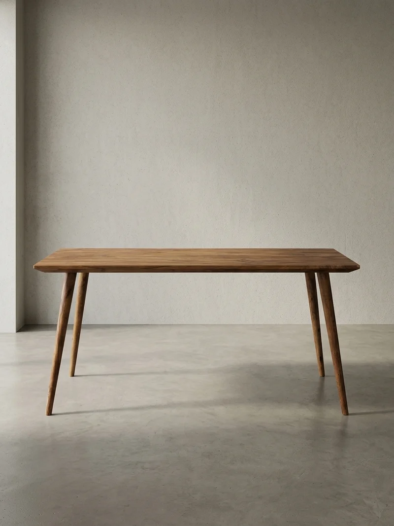 Esstisch Massivholz Braun Landhausstil Handgefertigt