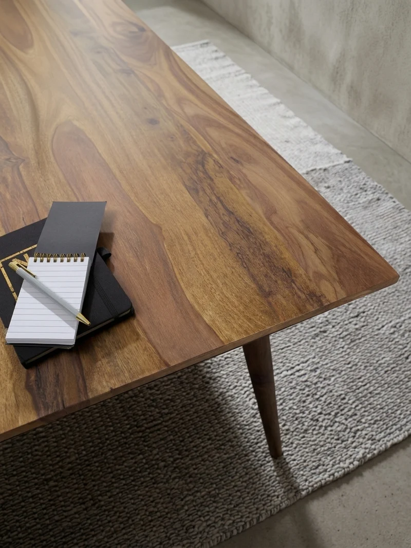 Esstisch Massivholz Braun Landhausstil Handgefertigt