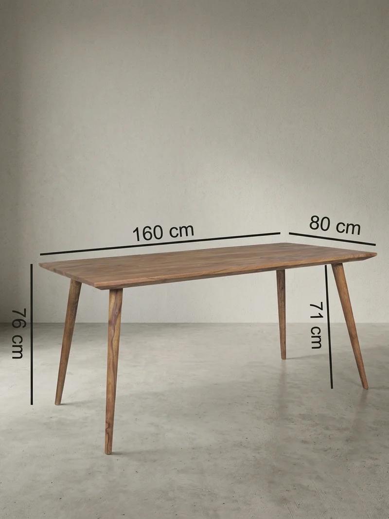 Esstisch Massivholz Braun Landhausstil Handgefertigt