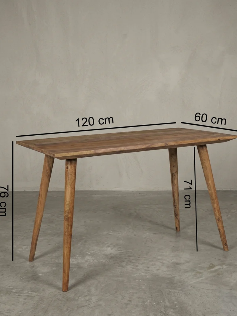 Esstisch Massivholz Braun Landhausstil Handgefertigt