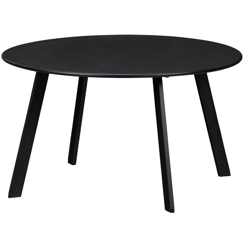 Fer beistelltisch garten metall schwarz ø70 cm