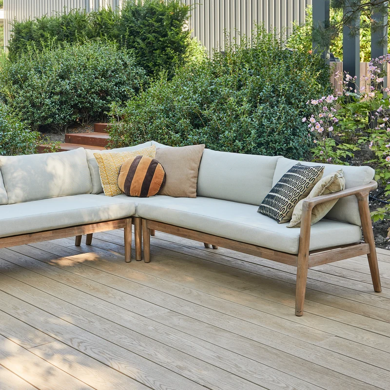 Biam loungeset garten akazienholz natur/sand
