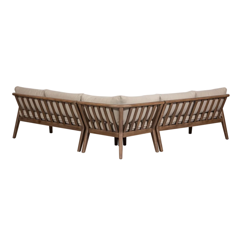 Biam loungeset garten akazienholz natur/sand