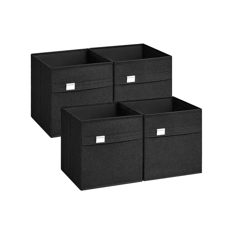 Aufbewahrungsbox 4er Set 33 x 33 x 33 cm taubengrau