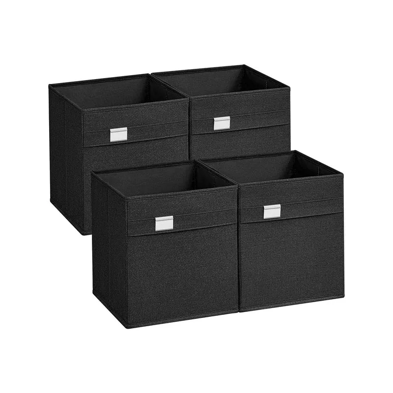 Aufbewahrungsbox 4er Set 33 x 33 x 33 cm taubengrau