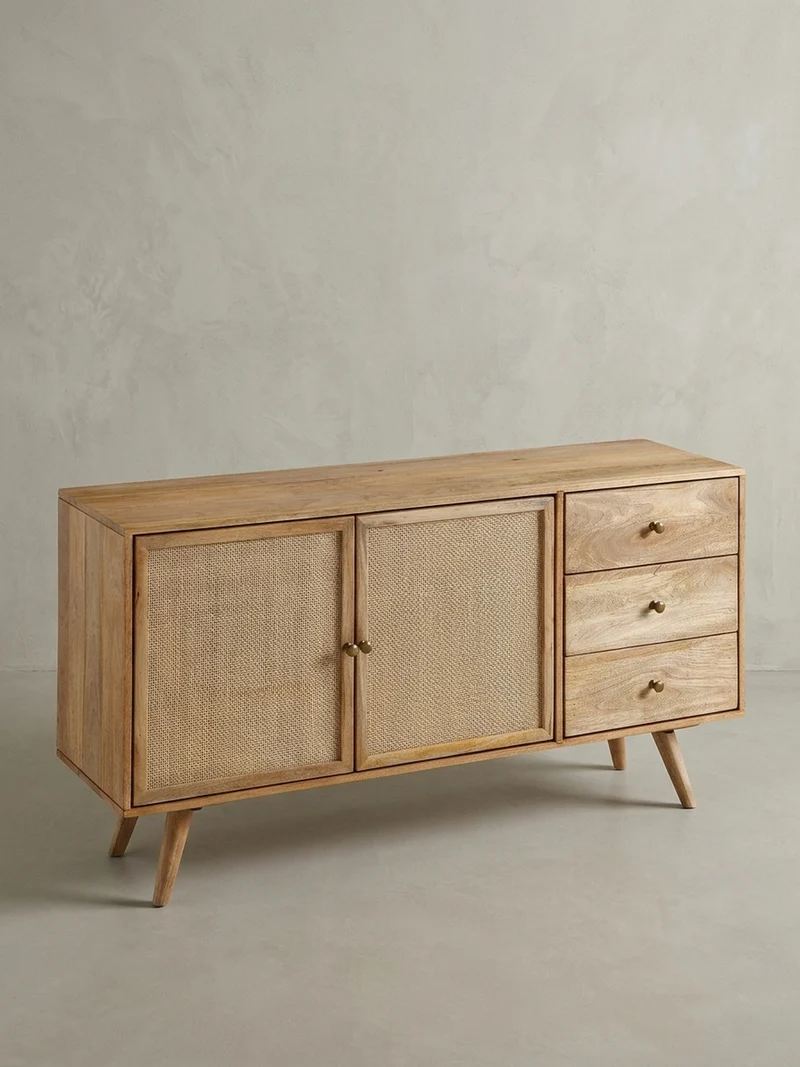 Sideboard – Mangoholz, robust, viel Stauraum