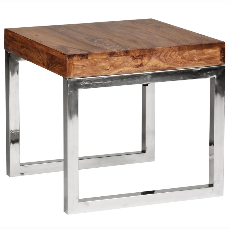 Couchtisch Massivholz Metallgestell Pflegeleicht