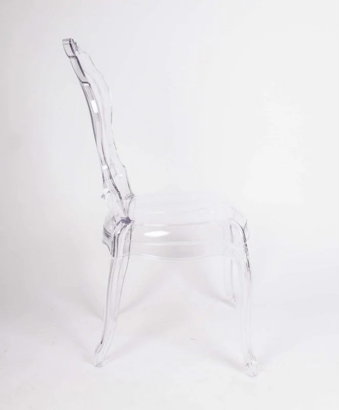 Stuhl Barock aus Polycarbonat, Stuhl transparent