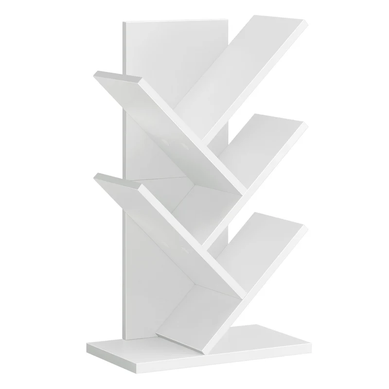 Bücherregal Standregal Baumform Eckregal platzsparend