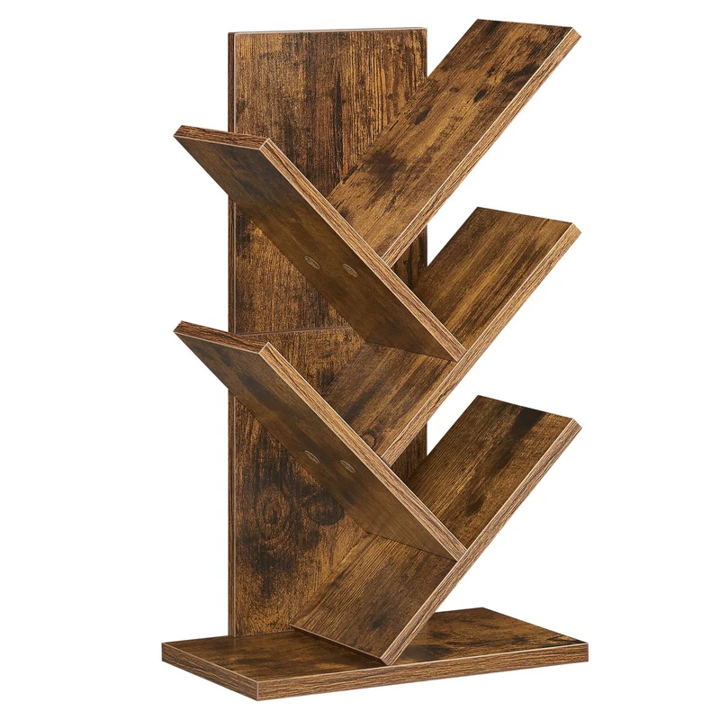 Bücherregal Standregal Baumform Eckregal platzsparend