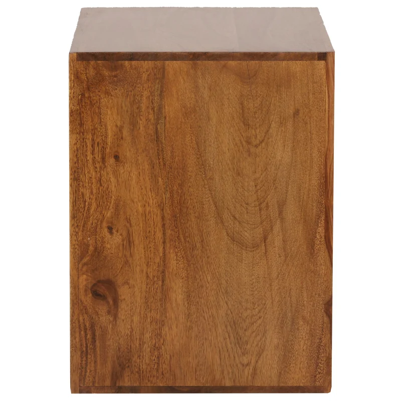 Standregal – Naturholz, 44x44x33 cm, handgefertigt, geradlinig