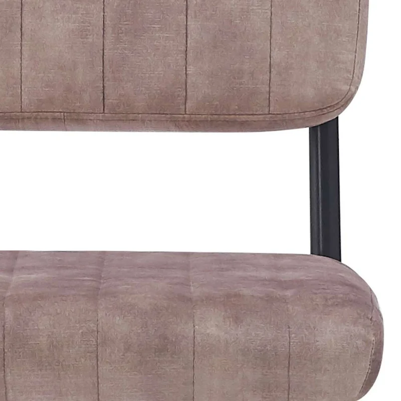 Klassiker Freischwinger LIBERA creme Samt Metallgestell schwarz