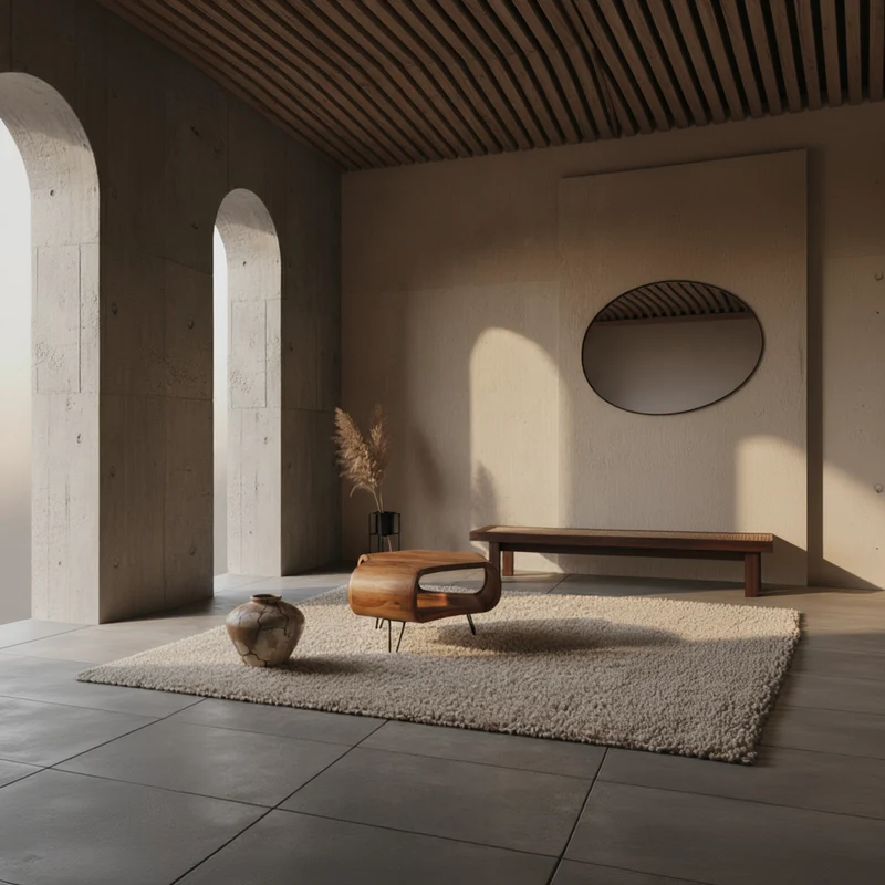 Couchtisch Sheesham Holz in Landhaus-Stil mit Stauraum, Maße 55x38x55 cm