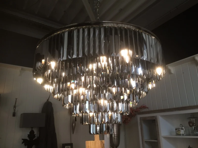 Kronleuchter Kristall, Hängelampe aus Glas, Durchmesser 116 cm