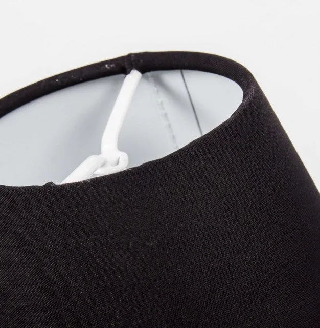 KIemmschirm schwarz, Steckschirm für Kronleuchter, Form rund Ø 14 cm