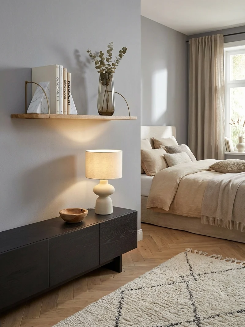 Wandregal Mango Massivholz Eisen Industrial