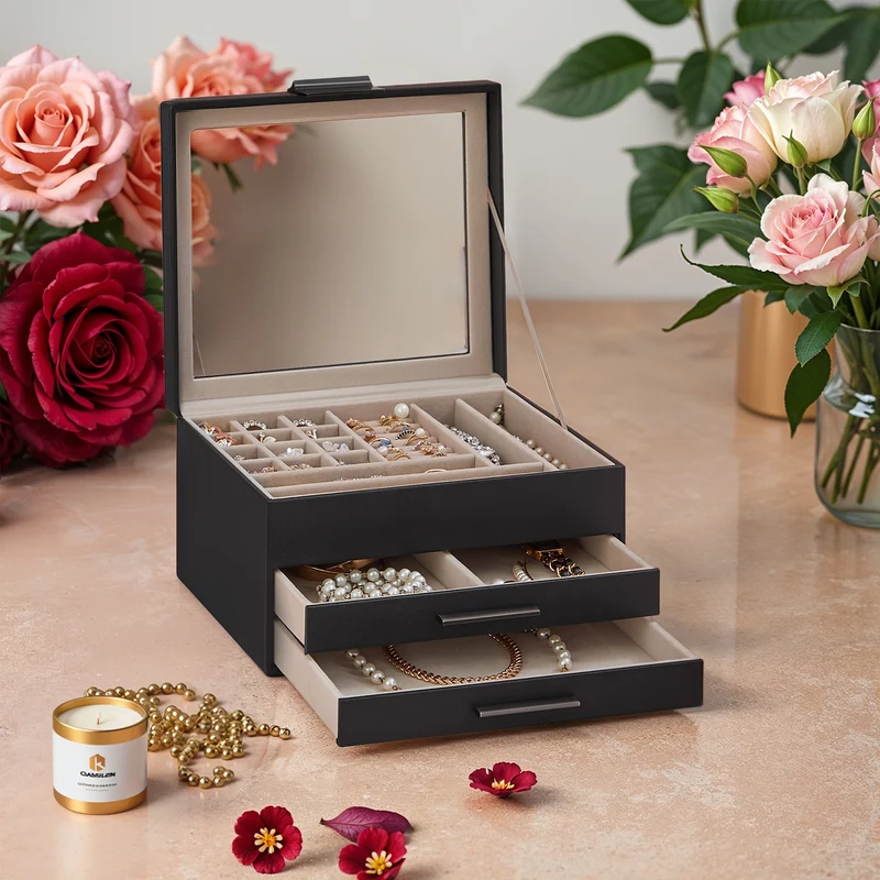 Schmuckbox mit Glasdeckel