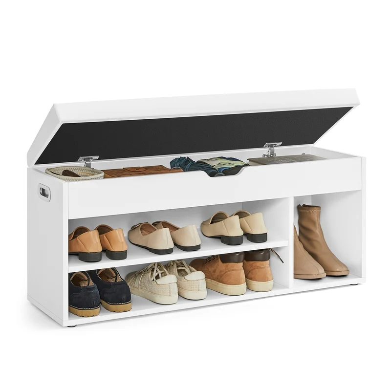 Schuhbank mit Sitzfläche gepolstert