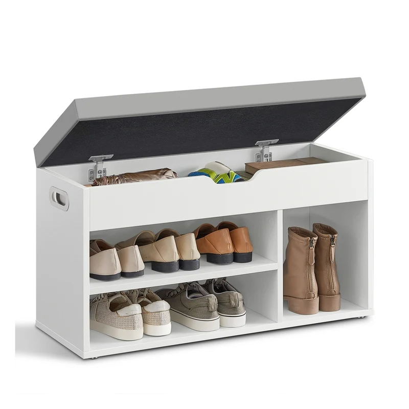 Schuhbank mit Sitzfläche gepolstert