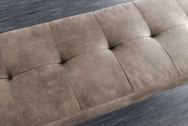 Moderne Polsterbank BELLE 100cm taupe Mikrofaser Interieur-Tipp