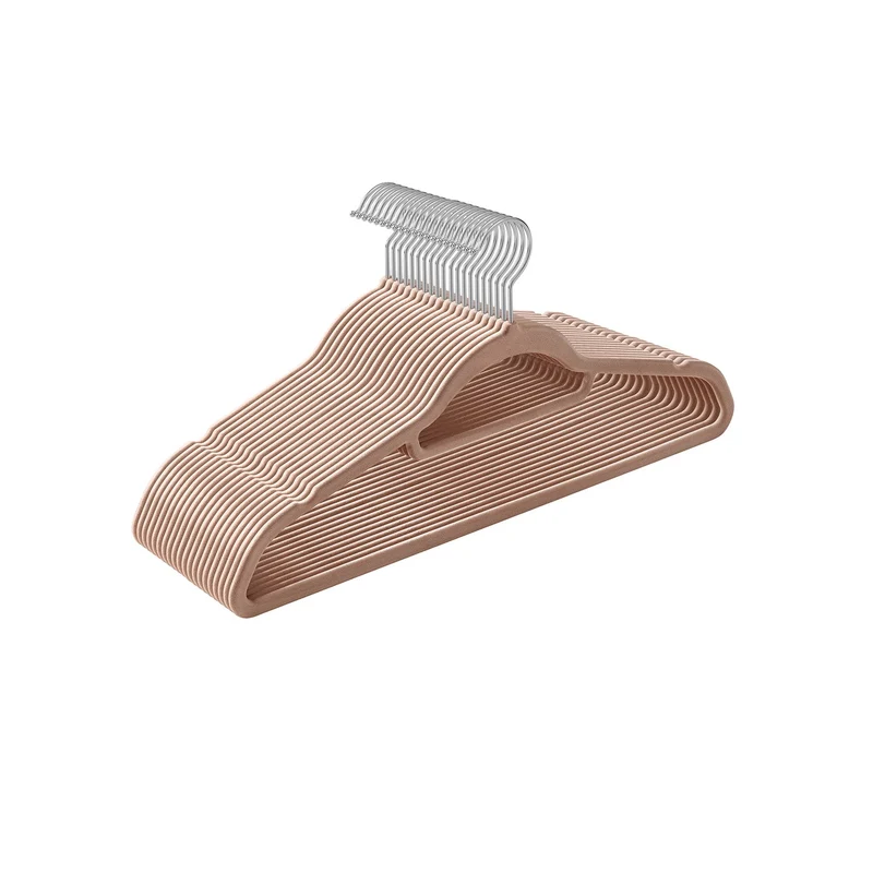 Rutschfeste Kleiderbügel mit Stange für Krawatten