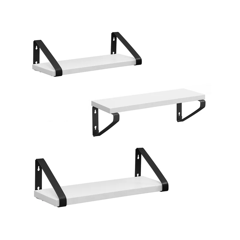 3er-Set Wandregale im Industrie-Design