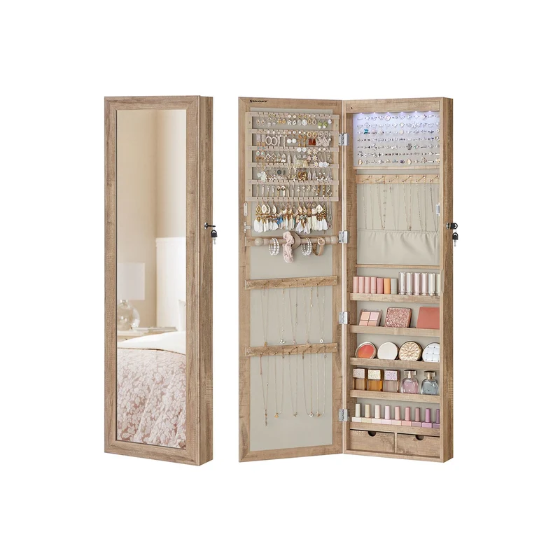 Abschließbarer Schmuckschrank zur Wandmontage