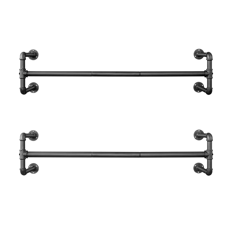 Kleiderstange für die Wand im Industrie-Design
